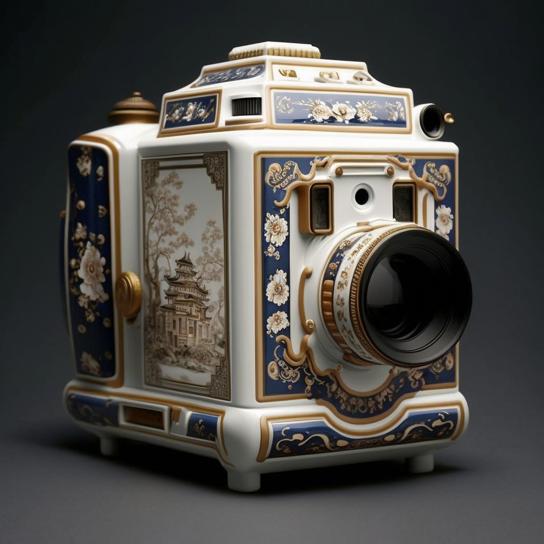 Mathieu Stern's AI-Generated Porcelain Cameras