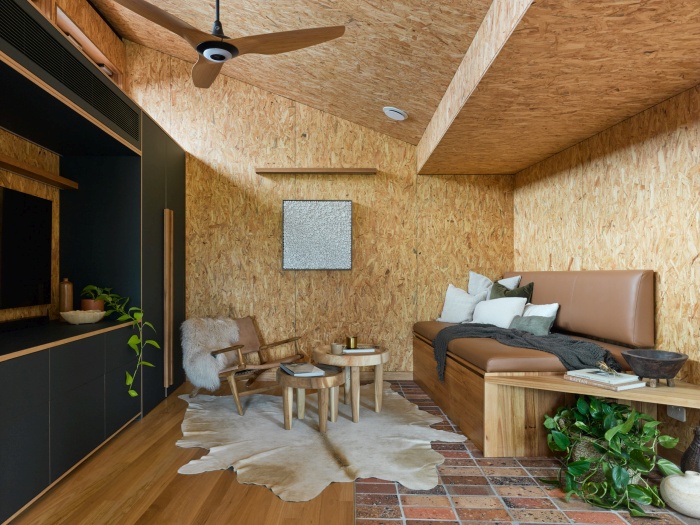 a small passive house built around a tree 009