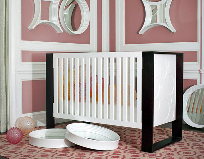 baby crib station pink