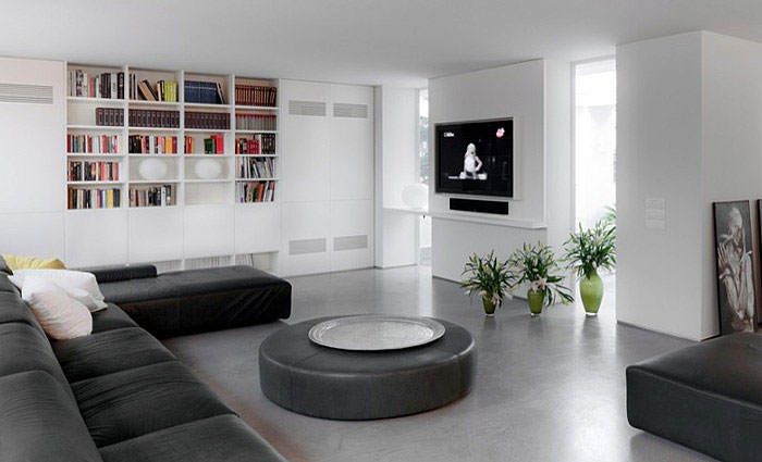 big space livingroom white