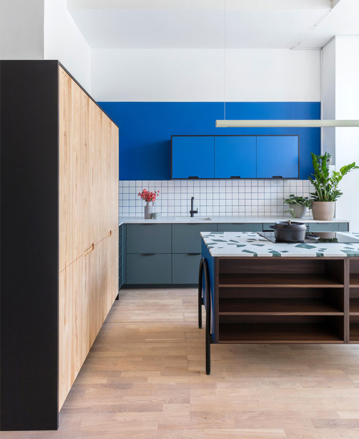 blue kitchen cabinets holte 8