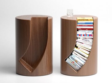 Bookgroove - Unique Bookshelf and Side Table in One