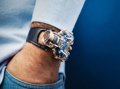 Unique MB&F Horological Machine N°9 Sapphire Vision Wrist Watch