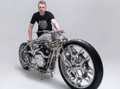 Elegant-Looking Custom Bike 'Vincent' by Zillers Garage