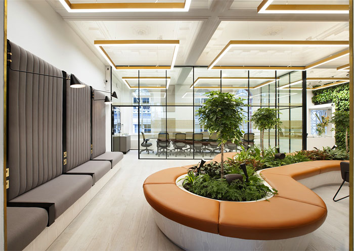 greenery office design one heddon street 7