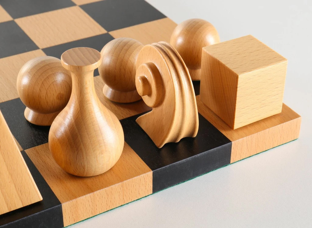 Original Design Wood Chess Set By Man Ray