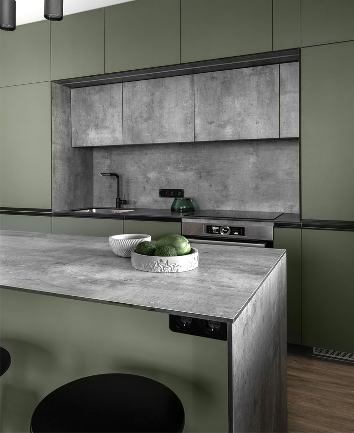 moss green color decor apartment interdio 21