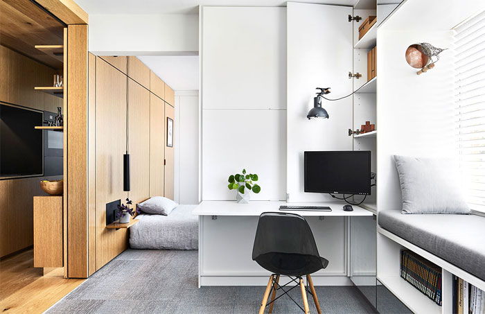 multifunctional design apartment 35 square meter 11