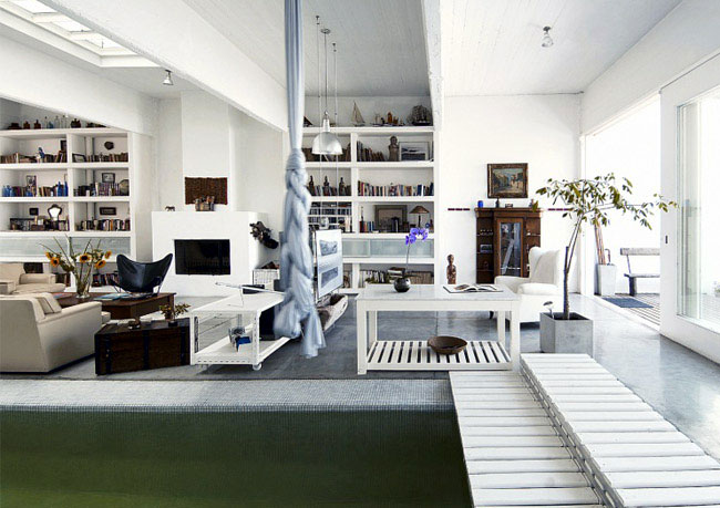 pool inside house