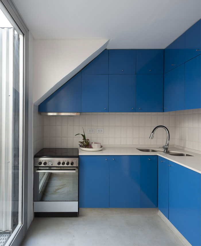 small blue kitchen zone 2