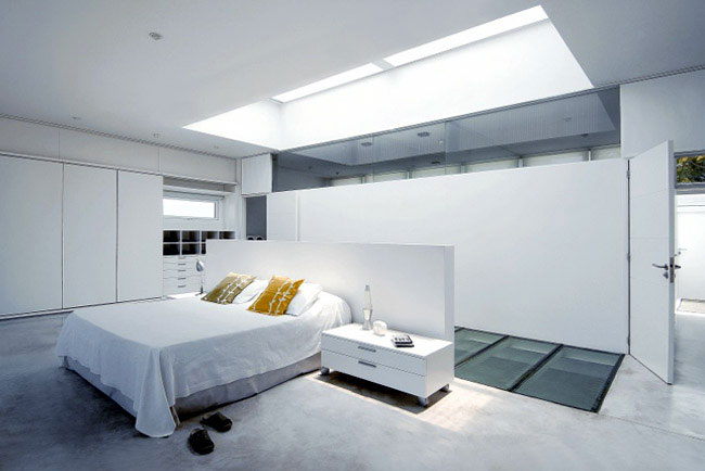 white bedroom interior