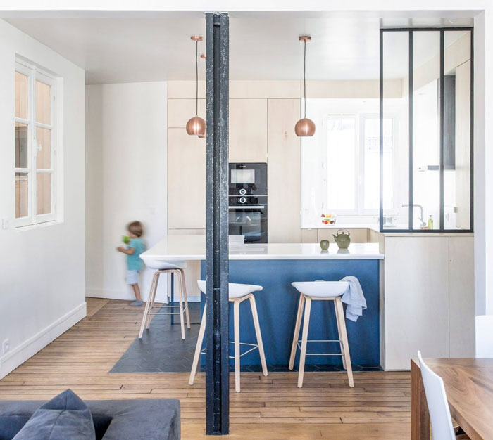 white blue kitchen cabinets 1