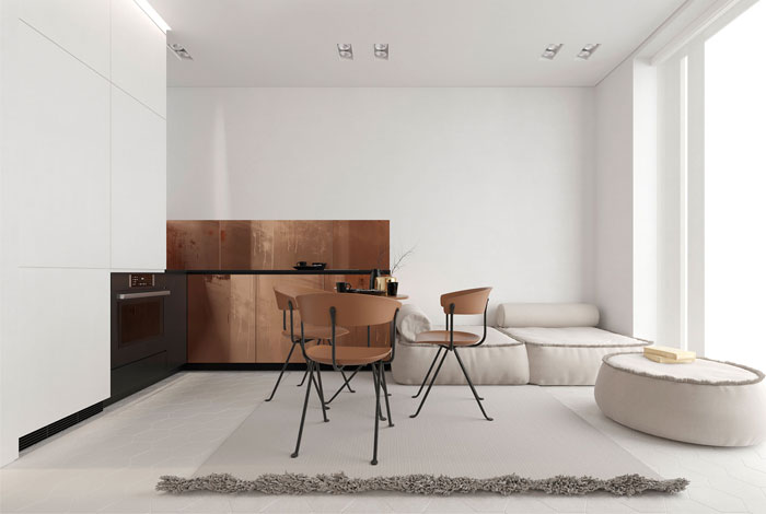 white studio apartment sirotov architects 1